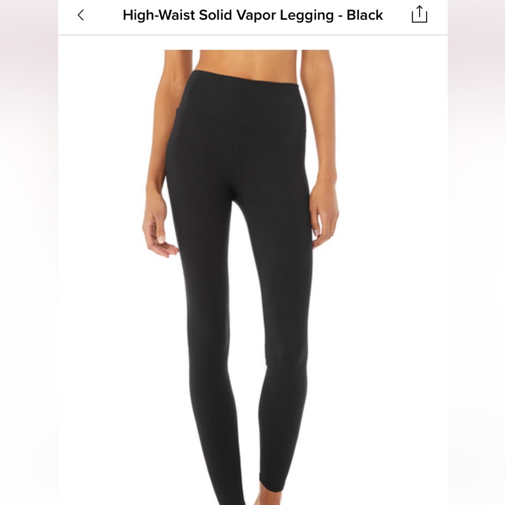 Alo Yoga Women’s XXS Full Length Vapor Leggings - Black